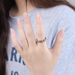 Relieves anxiety and decompression flower rotating titanium steel ring men and women propose stainless steel tail ring hand jewelry_ipsvogv.com
