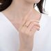 Unisex Diamond Zircon CZ Lightning Ring Female Index Finger Ring Opening Adjustable Jewelry_ipsvogv.com