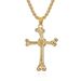 Titanium steel bone cross necklace niche personality neutral style wear accessories_ipsvogv.com
