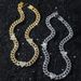 Men's 13mm Classic Full Diamond Cuban Chain Splicing Street Hip Hop Style Peach Heart Necklace_ipsvogv.com
