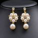 Two piece set of pearl necklace and earrings for bride's high-end design, 2022 new model_ipsvogv.com