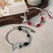 Half Butterfly Rose Pulling Light Luxury Niche New Chinese Style Exquisite High End Bracelet Women's Super Immortal_ipsvogv.com