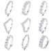 S sterling silver high carbon HW for women's Instagram style niche light luxury row diamond stacked zirconia ring_ipsvogv.com