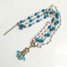 Fashion handmade ethnic style Bohemian style turquoise pearl water drop diamond hair accessories hair chain headdress head chain_ipsvogv.com