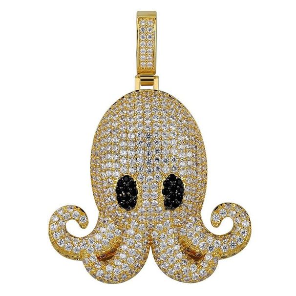 Full Dia Letter Hip Hop Pendant Copper Inlaid Zircon Trendy Men And Women Accessories_ipsvogv.com