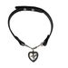 Sweet, Cool, Spicy Girl Style Black Love Leather Collar Female Choker Ring Necklace Neck Accessories High End Jewelry_ipsvogv.com