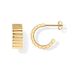 Brass With Real Gold Plating, Hot Selling Across, C Shaped Simple And Fashionable Thick Bohemian Style Ladies Earrings_ipsvogv.com