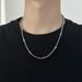 European And American Simple Square Pearl Cylinder Titanium Steel Boys Simple Necklace Trend Personality Hip Hop Whip Chain Does Not Fade_ipsvogv.com