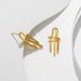 Trendy titanium steel material, genuine gold plated tassel earrings, light luxury, cold and indifferent style earrings,_ipsvogv.com