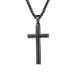 Men's Jewelry Simple Beveled Stainless Steel Cross Pendant Neutral Style Niche Personality Wear Necklace_ipsvogv.com