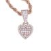 Women's Jewelry Hip Hop Heart Shaped Zircon Pendant Diamond Studded Full Diamond_ipsvogv.com
