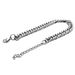 Men's Hip-Hop Titanium Bracelet Stainless Steel Jewelry Double Weave Four-Sided Cuban Chain Women's Accessories_ipsvogv.com