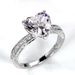 Sanjie's New Wedding Ring Inlaid With AAA Heart-shaped Pink Diamond Zircon Ring, Women's Engagement Jewelry_ipsvogv.com
