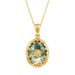 new Light Luxury Atmosphere Natural Water Grass Agate Necklace S925 Silver Inlaid Green Moss Stone Pendant Fashion Customization_ipsvogv.com