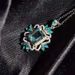 Cao Shi Recommends Sea Blue Zircon Pendant For Accessories, High-end Light Luxury Popular Necklace_ipsvogv.com