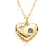 New Love Diamond Necklace For Women Simple Niche Design Heart Shaped Clavicle Chain Copper Plated Real Gold_ipsvogv.com