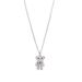 Cute full diamond stainless steel titanium steel bear necklace sweater chain high end female versatile long niche design pendant_ipsvogv.com