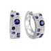 Cao Shi Korean Version Blue And White Diamond With Round Micro Inlaid Zircon Exquisite Ear Buckles, Internet Famous Live_ipsvogv.com