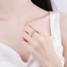 New Women's Simple And Fashionable Generous Ring Heart Shaped Zircon Hot Selling White Copper Ring Proposal Wedding Strongly Recommended_ipsvogv.com