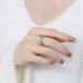 Baolaixing New Luxury Full Ladder Square Zircon Women's Diamond Solid Versatile Personalized Ring_ipsvogv.com