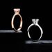 Classic fashionable and simple women's ring Zircon micro inlaid rose gold plated engagement ring_ipsvogv.com