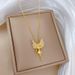 】 Butterfly 【 Fairy Luxury Charm Gorgeous Full Diamond Necklace Women's Versatile Clavicle Titanium Steel Chain 【 】_ipsvogv.com