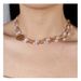 European And American Niche Cross Border Jewelry Retro Internet Celebrity Style Special Shaped Pearl Alloy Flower Necklace Female 21040_ipsvogv.com