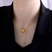 New Titanium Minimalist Transport Steel Beads, Tassel Necklaces, Small Gold Balls, Collarbone Chains, Women's Jewelry_ipsvogv.com