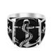 men's ring retro style ancient style flowers and grass patterns old style green jade men's ring_ipsvogv.com