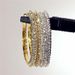 Exaggerated diamond studded double row large circle street dance hip-hop earrings, earrings, bridal earrings_ipsvogv.com