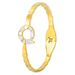 Zircon Inlaid Shell Titanium Steel Bracelet Niche Light Luxury Buckle Bracelet Versatile Fashion Female Bracelet Does Not Fade_ipsvogv.com