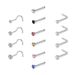 Women's Jewelry Stainless Steel Nose Nail Set 18 Pieces Piercing Nose Ring Set Titanium Steel Nose Jewelry_ipsvogv.com