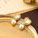 Qingdao jewelry pearl high-end feeling women's love mosaic glass s silver needle earrings_ipsvogv.com