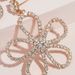 jewelry small fresh all-match flower earrings shiny niche elegant rhinestone earrings earrings_ipsvogv.com