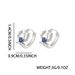 Hip Hop Style Zircon With Blue Sea King Trident Without Ear Holes, Personalized Trendy Inlaid Earrings For Men And Women_ipsvogv.com