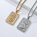 Hip hop personality US dollar titanium steel plated K gold pendant necklace inlaid with diamonds HIPHOP niche jewelry_ipsvogv.com