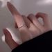 Sterling Silver Plain Female Index Finger Open Ring, Summer Simple and Unique Design, Sparkling Diamond Self disciplined_ipsvogv.com