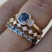 Sanjie 2025 New Ins Three Piece Ring Set Alloy Inlaid Zircon Handmade Charm Fashion Accessories For Women_ipsvogv.com