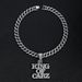 Hip Hop New Product 81king Of Carz Full Diamond Alloy Pendant Rap Cuban Chain Men's Necklace_ipsvogv.com