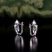 Leaf Arc Natural Topaz Earrings S925 Sterling Silver Inlaid Crystal Small Exquisite Earrings For Women_ipsvogv.com