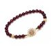 Fashionable Crystal Studded With Diamonds, Floral Garnets, Women's Bead Jewelry, Handmade Accessories, Couple Gifts_ipsvogv.com