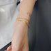 Fashion Simple Flat Snake Chain Rice Chain Does Not Separate Can Be Matched At Will Overlap Bracelet French Style_ipsvogv.com