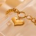 INS Stainless Simple Thick Heart Titanium Steel Cuban Chain Heart-shaped Bracelet Jewelry For Women_ipsvogv.com