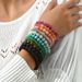 Geometric Fashion OL Women's Beaded Bracelet Set, Unique Colorful Natural Stone Design, Versatile Bracelet, Personalized_ipsvogv.com