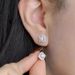 S Silver Mosang Stone Hairui Square Bag Earrings, New Light Luxury and High end Earrings_ipsvogv.com