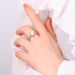 New S Pure Silver Mosang Stone Fashion Exaggerated Two tone Women's with High Grade Wedding Ring_ipsvogv.com