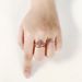 Fashion Crown Detachable Open Ring Rose Gold Plated Zircon_ipsvogv.com