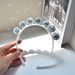 Disco Ball Headband Necklace Bracelet Earrings Retro Cute Shiny Mirror Ball Headband 70S Party Dance_ipsvogv.com
