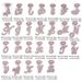Elegant Full 26 Alphabet Hip-Hop Alloy Necklace Lip Pendant Chain Jewelry Gift_ipsvogv.com