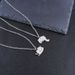 Hug cat couple necklace girlfriends cute men and women titanium steel pendant sisters stitching stainless steel fashion jewelry_ipsvogv.com